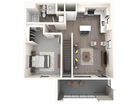 Manzano Floor Plan at Altitude at Vizcaya, Santa Fe, NM, 87505
